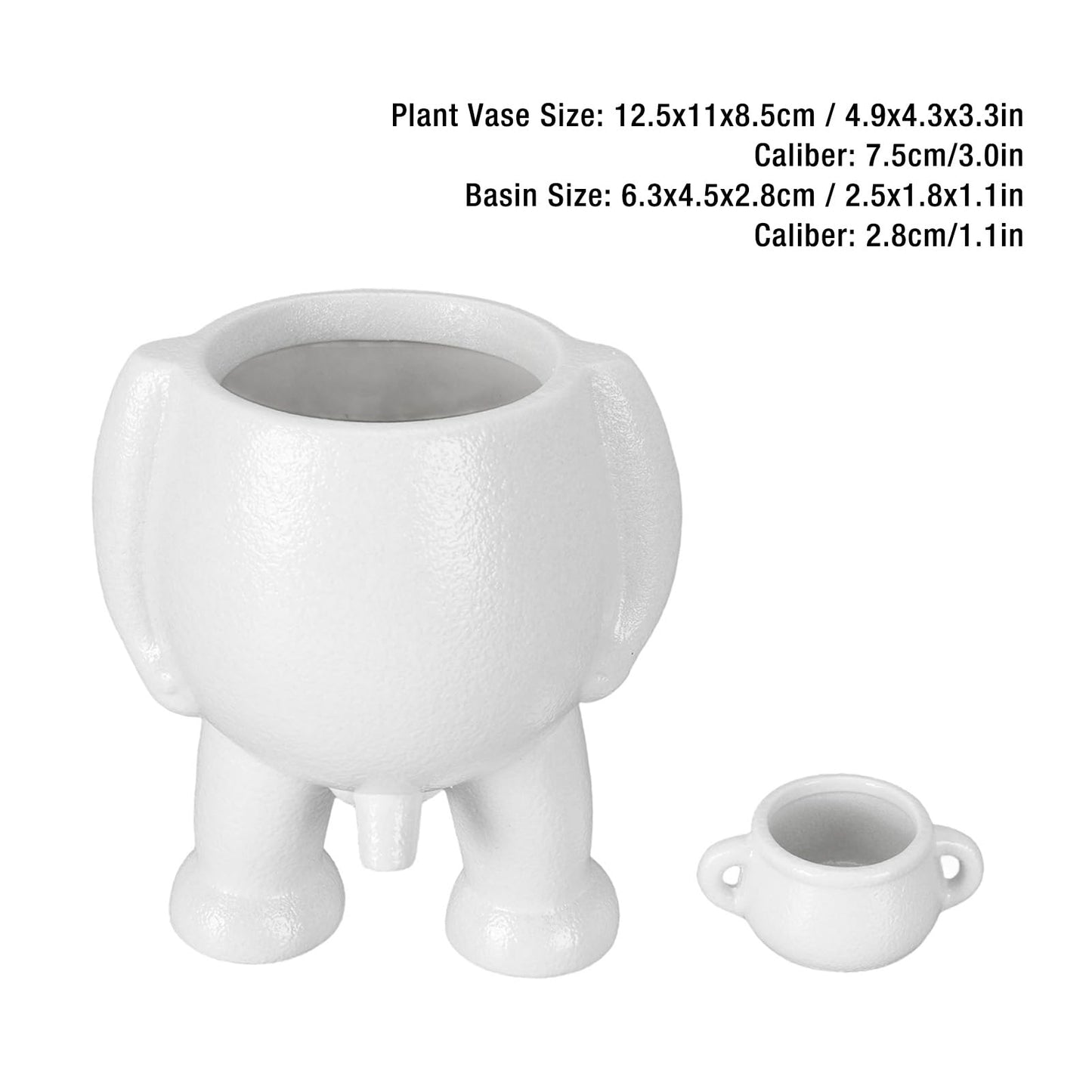 CHICIRIS Ceramic Flower Pot, Unique Little Man Decor Planter, Ceramic Plant Pot for Office Desk, Home Decoration, Unique Desk Accessory, Gift for Home and Office Decor