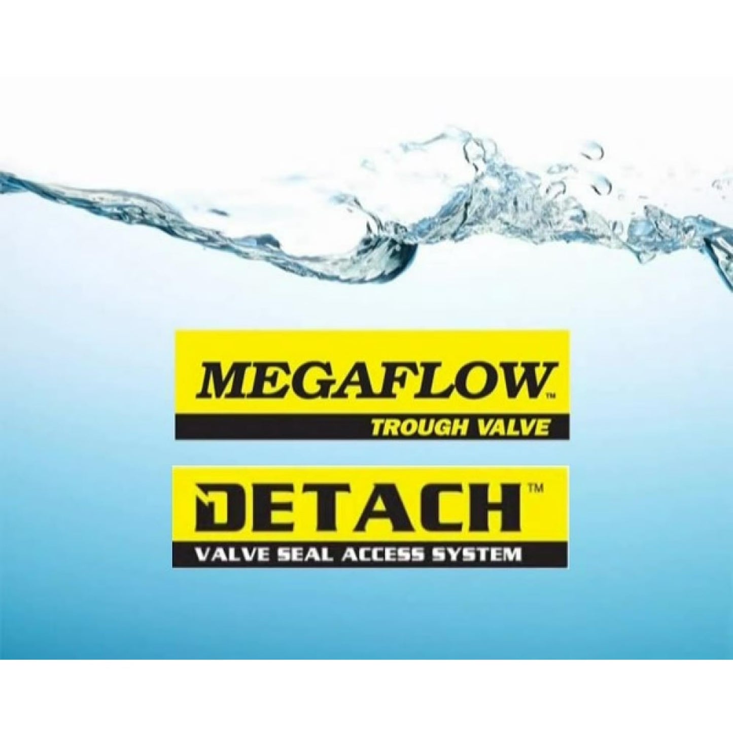 Jobe Valves J-MFV0075DLT 82026 Megaflow Valve 3/4", Yellow/Black – High Flow Float Valve for Livestock Water Troughs, Up to 90 GPM, Underwater Mount, GF Nylon Construction
