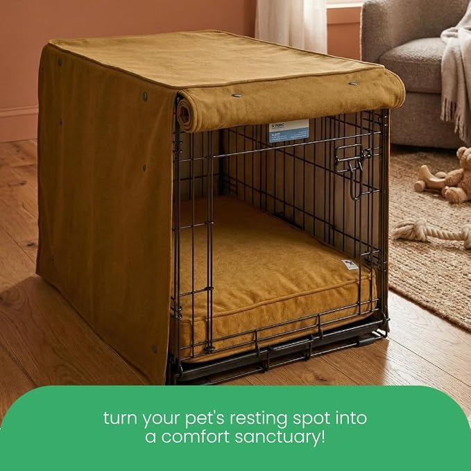 Molly Mutt Fast Car Dog Crate Cover, GOTS-Certified 100% Organic Cotton Canvas Cover for Dog or Puppy Kennel and Cage, Washable, Free of Harmful Chemicals, Small, Fits 24"x18"x21" Crate