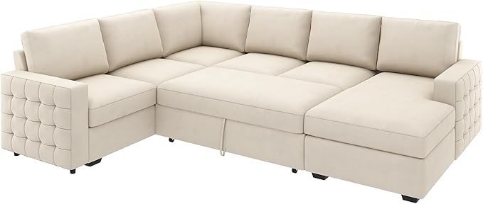 HONBAY Sectional Sleeper Sofa