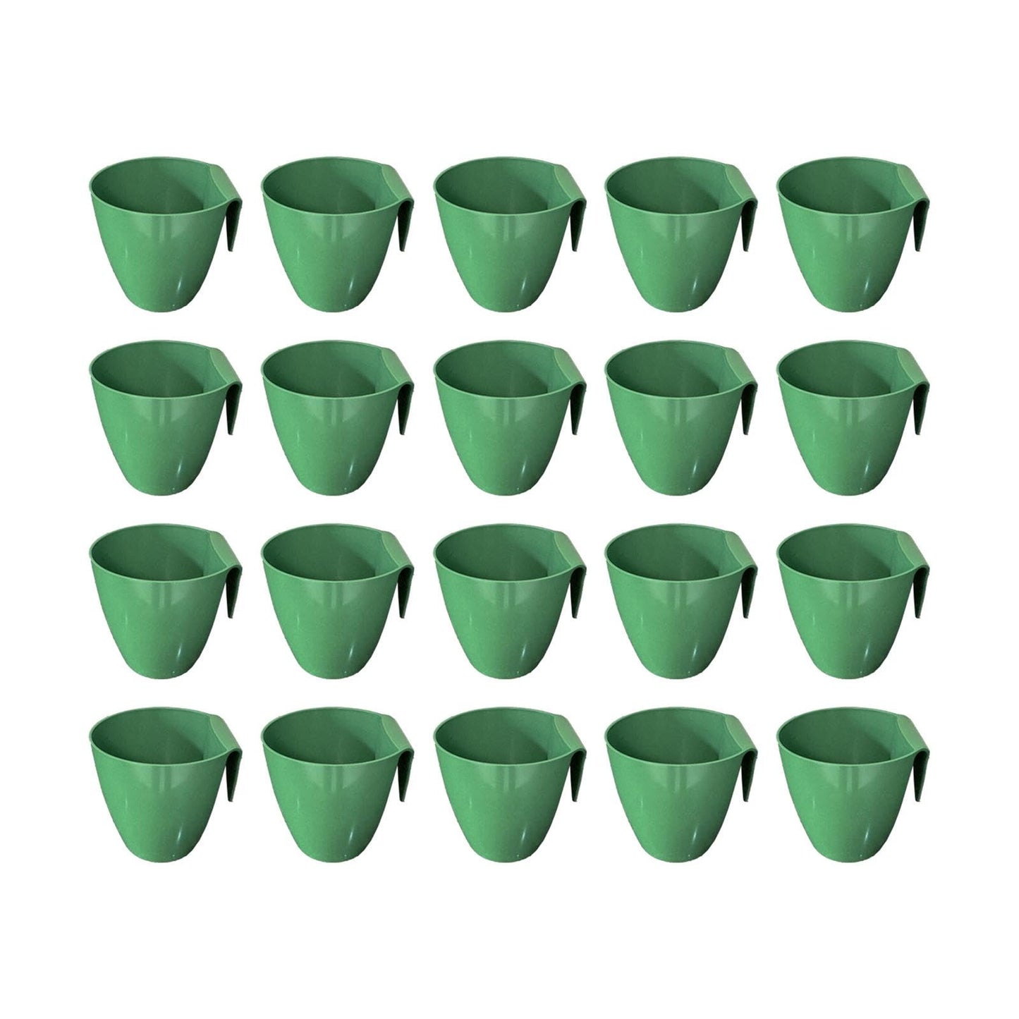 Qianly 20 Pieces Strawberry Propagation Cup Seedling Pot Versatile for Transplanting Tool Accessories Side Hanging, Size L