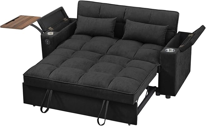 Auvsoce 65'' Convertible Sleeper Sofa Bed