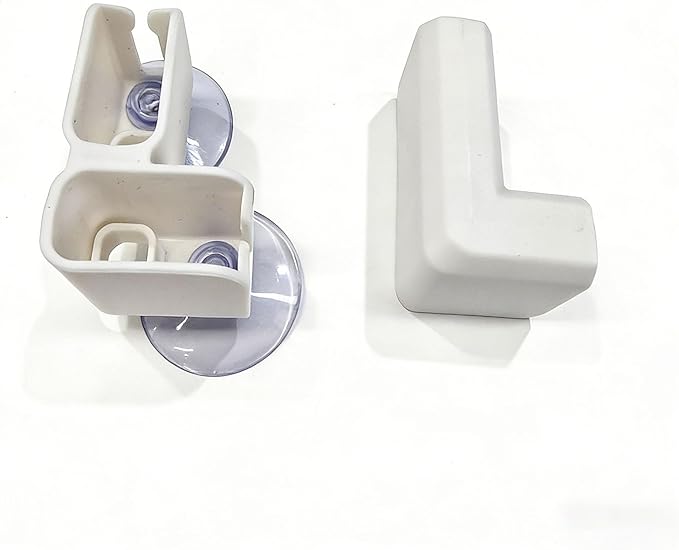 Dog Pen Clear Playpen Connector Buckles, Easy to Install and Remove Attachment, (White, 30.3" H, Two Pairs Left L)