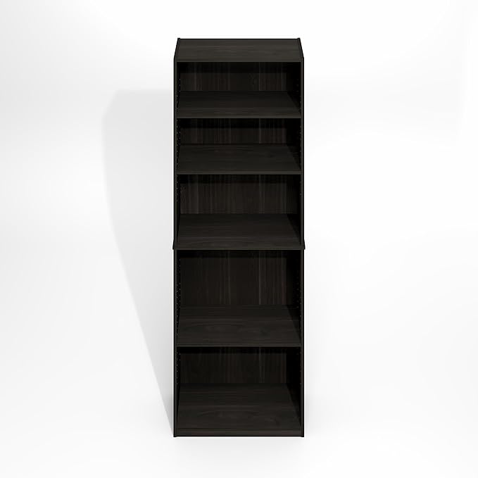 Furinno Jaya Simply Book Shelf, 5-Tier Bookshelf, Bookcase