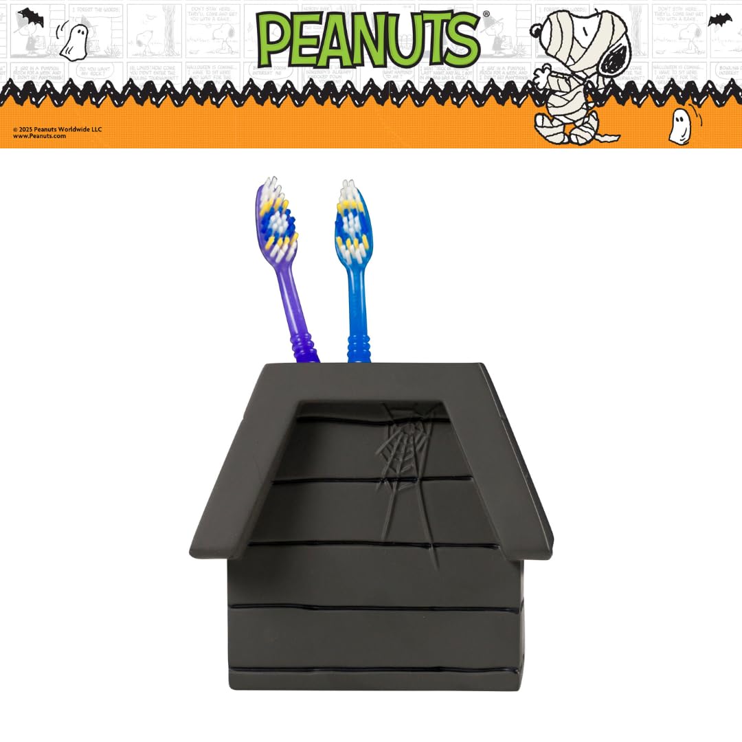Peanuts Snoopy Halloween Toothbrush Holder - Makeup Brushes/Pens Tumbler, (Official Peanuts Product) by Franco