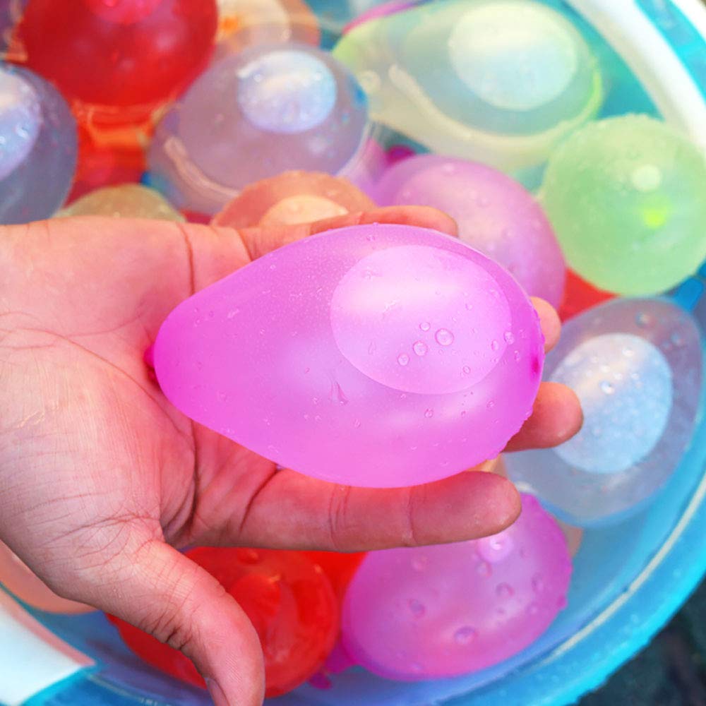 Elitoky 500 Pack Water Balloons with Quick Refill Kits, Eco-Friendly Latex Water Bomb Balloons for Kids and Adults Water Fight Games - Swimming Pool Outdoor Party Summer Splash Fun