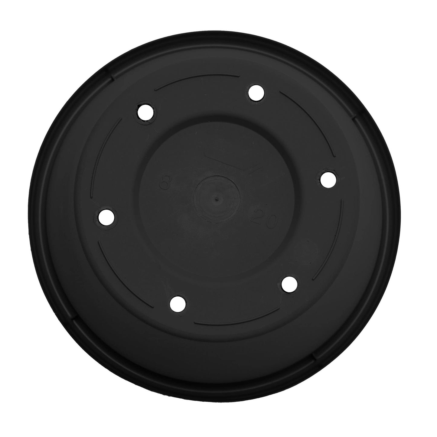 Bloem Terra Pot Planter: 24" - Black - Durable Resin Pot, for Indoor and Outdoor Use, Gardening, 16 Gallon Capacity, Saucer Sold Separately