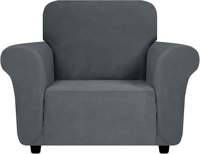 ZNSAYOTX Super Stretch Chair Slipcover, New Striped Sofa Chair Covers