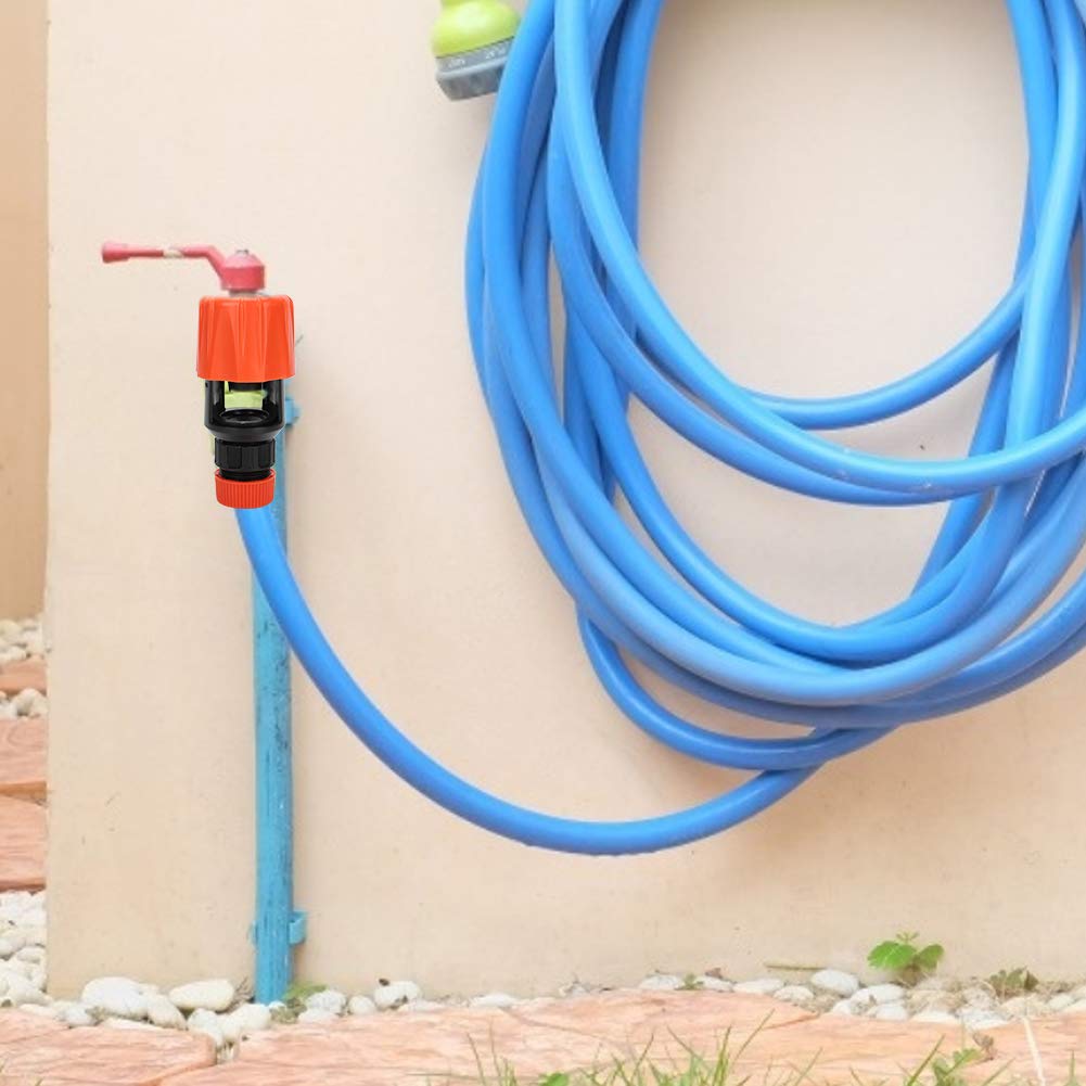 Water Connector Universal Tap to Garden Hose Pipe Connector, Mixer Kitchen Tap Adapter Faucet Adapter Hose Connector for Indoor, Outdoor, Garden, Patio, Watering Irrigation Tool (Orange)