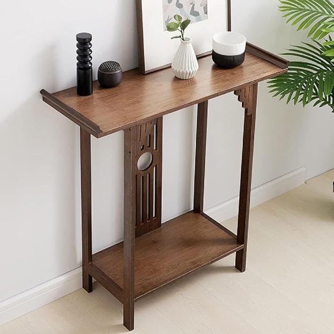 Japanese Style Console Table, Bamboo Accent Table