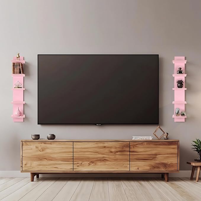 Homaterial 5 Tier Wall Shelf Unit, Decorative Wall Mount Vertical Shelving