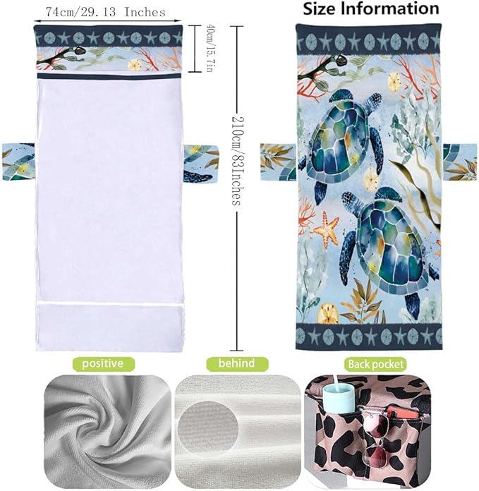 Irisbell Lounge Chair Towel Cover