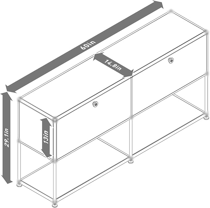 Modern Storage Cabinet Brown F Versatile Free-Standing Large Organizer