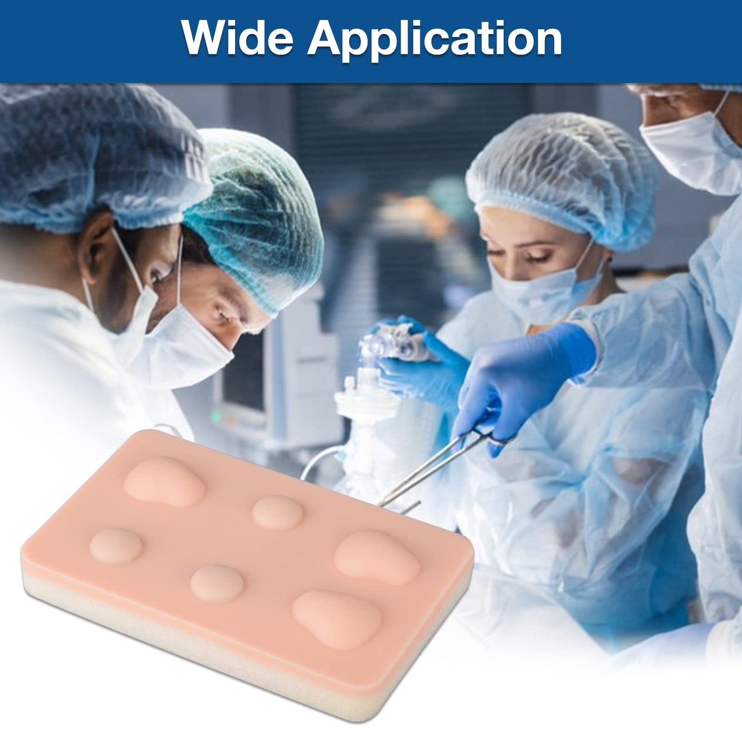 Medarchitect Abscess Incision & Drainage Pad, Sebaceous Cyst Skin Pad, Skin Practice Model for Training and Demonstration of Physician's Cyst Surgical Removal
