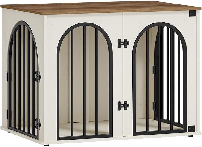 Hzuaneri 31.5'' Wooden Dog Crate Furniture, Indoor Dog Kennel Dogs Cage