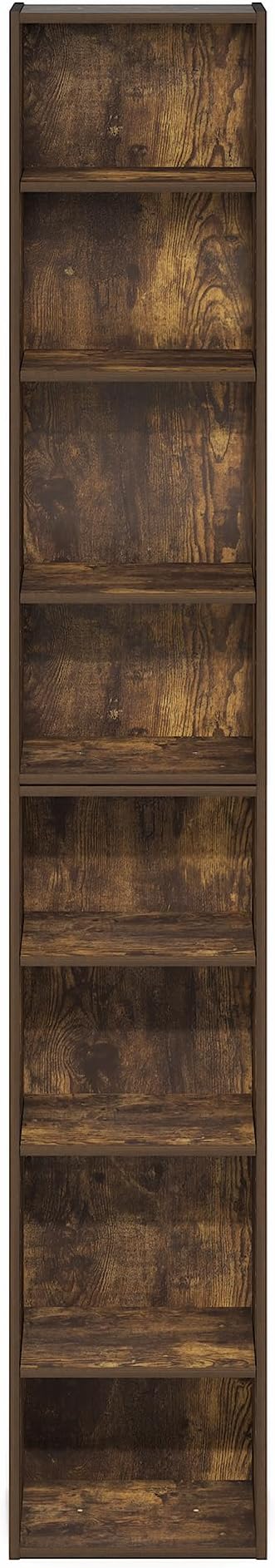 Furinno PASIR Book Shelf, 8-Tier Bookshelf, Bookcase