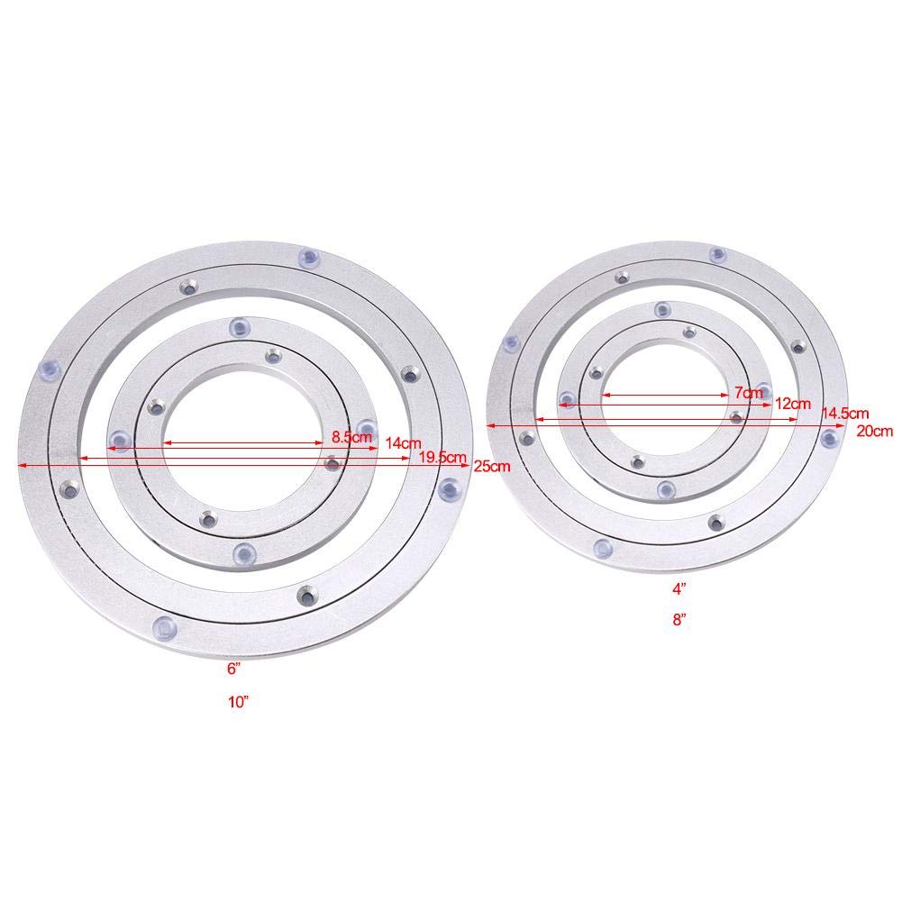 EVTSCAN Lazy Susan Hardware Heavy, Turntable Bearing Round Swivel Plate Hardware for Kitchen Dining-Table(8inch)