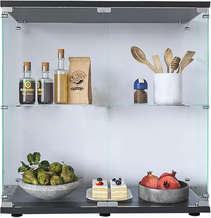 LFT HUIMEI2Y Glass Display Cabinet 2-Shelf