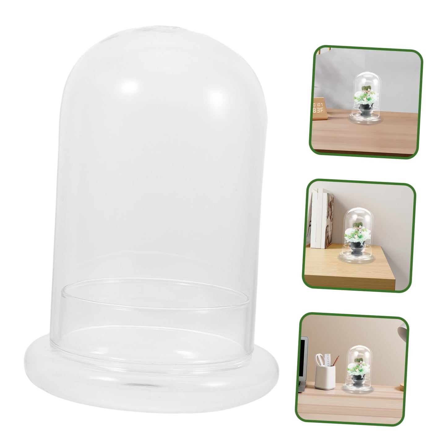 IWOWHERO Micro Landscape Vase Flower Vase Small Glass Terrarium Desktop Glass Terrarium Tabletop Aquarium Tank Micro Landscape Bottle Plant Holder High Borosilicate Glass Transparent