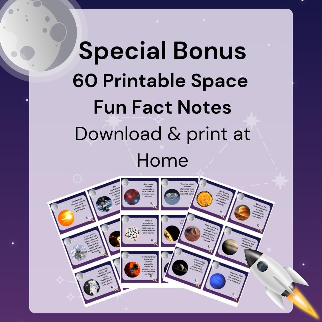 200 World Landmark Fun Fact Cards ā Fascinating, Educational Flash Cards for Kids | Lunchbox Notes, Homeschool, Classroom, Travel + Bonus Printable 60 Space Fun Facts | Back to School & Gift Idea
