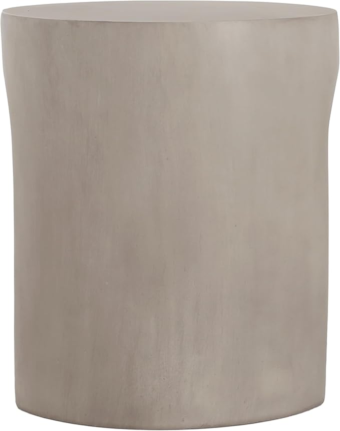 Christopher Knight Home Outdoor Round Side Table, U-Shaped Patio Garden Stool