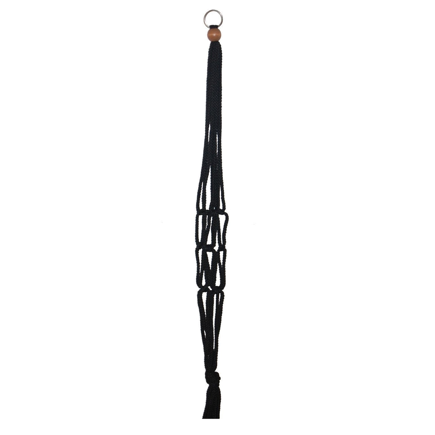 Primitive Planters 36" Black Macrame Plant Hanger - 2015
