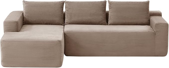 97" Cloud Sectional Couch, Modern Modular Sectional Sofa