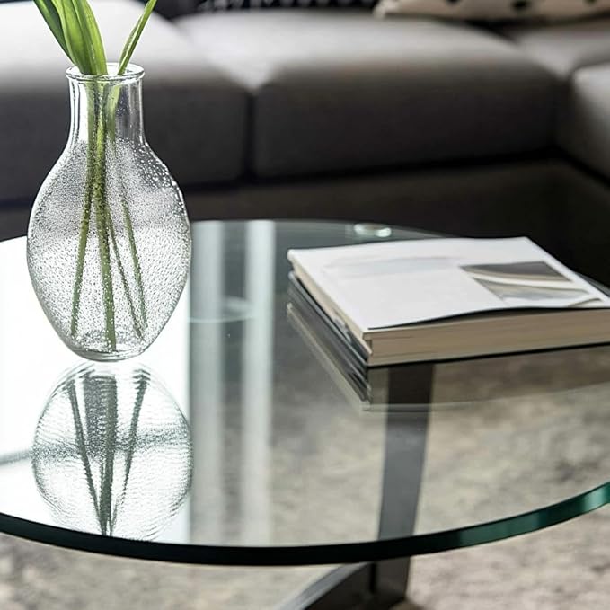 16" Round Tempered Glass Table Top