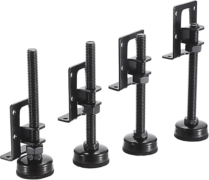OwnMy 4 Packs Adjustable Furniture Leveling Feets L Shaped Furniture Levelers