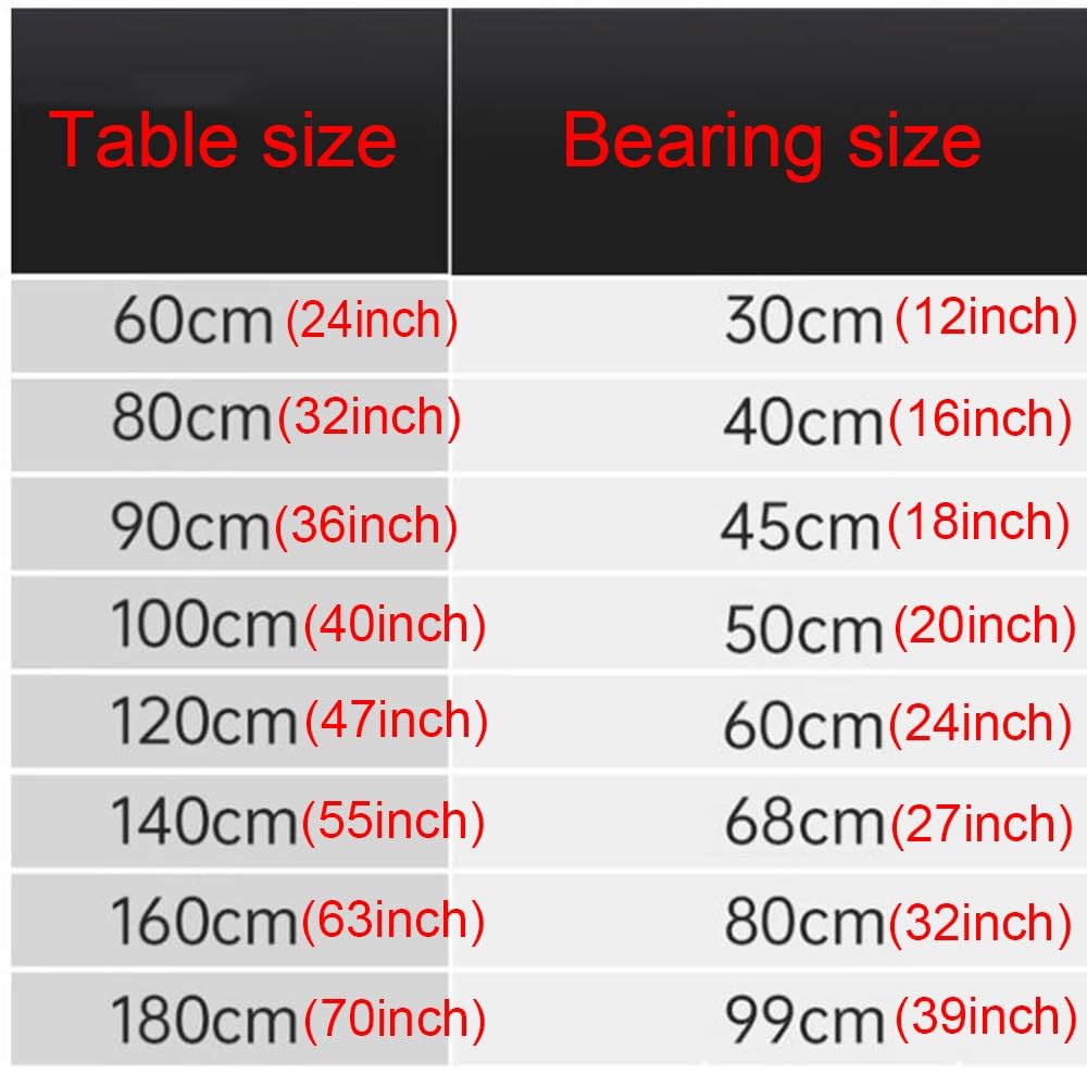 HCZION Turntable Bearings Aluminum Heavy Duty Lazy Susan Swivel Plate Hardware Rotating Turntable Bearing 360˚ Rotation Bearings for Glass Spinner (Size : 70cm/28inch)