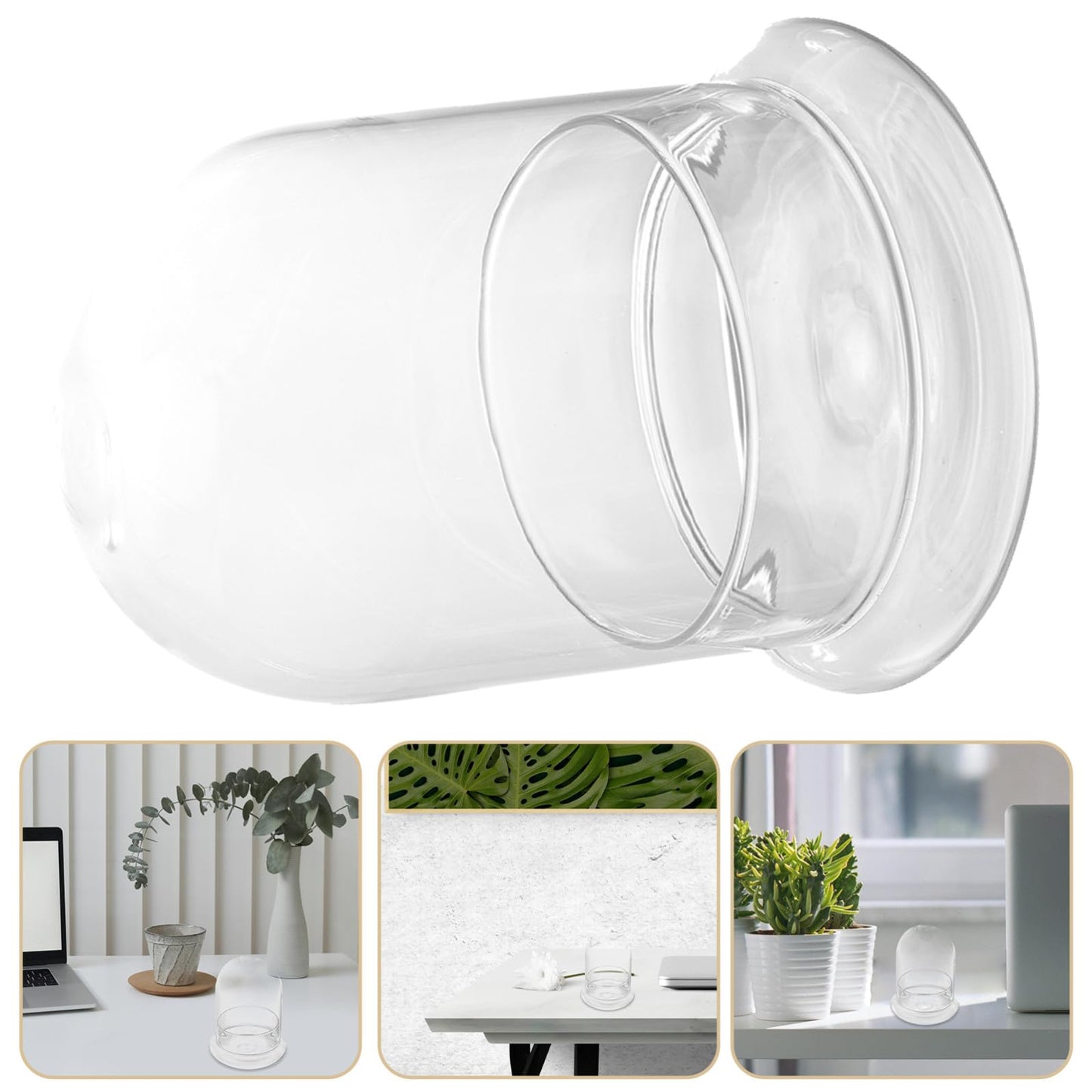 TOPPERFUN 1Pc Plant Bottle Chic Microlandscape Glass Terrarium for Home Decoration and for Plant Lovers
