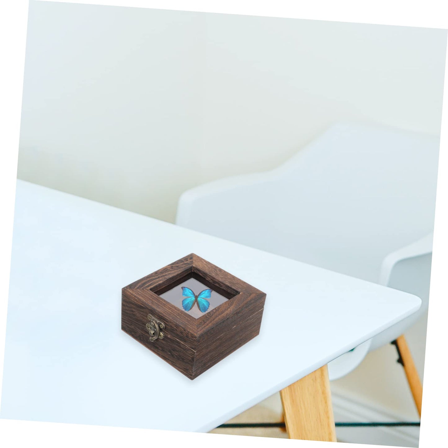 Box Box Glass Jewelry Display Case Clear Display Box Glass Terrariums for Plants Collection Box Shadow Box Frame Jewelry Containers Shadowbox Frame Collection Box