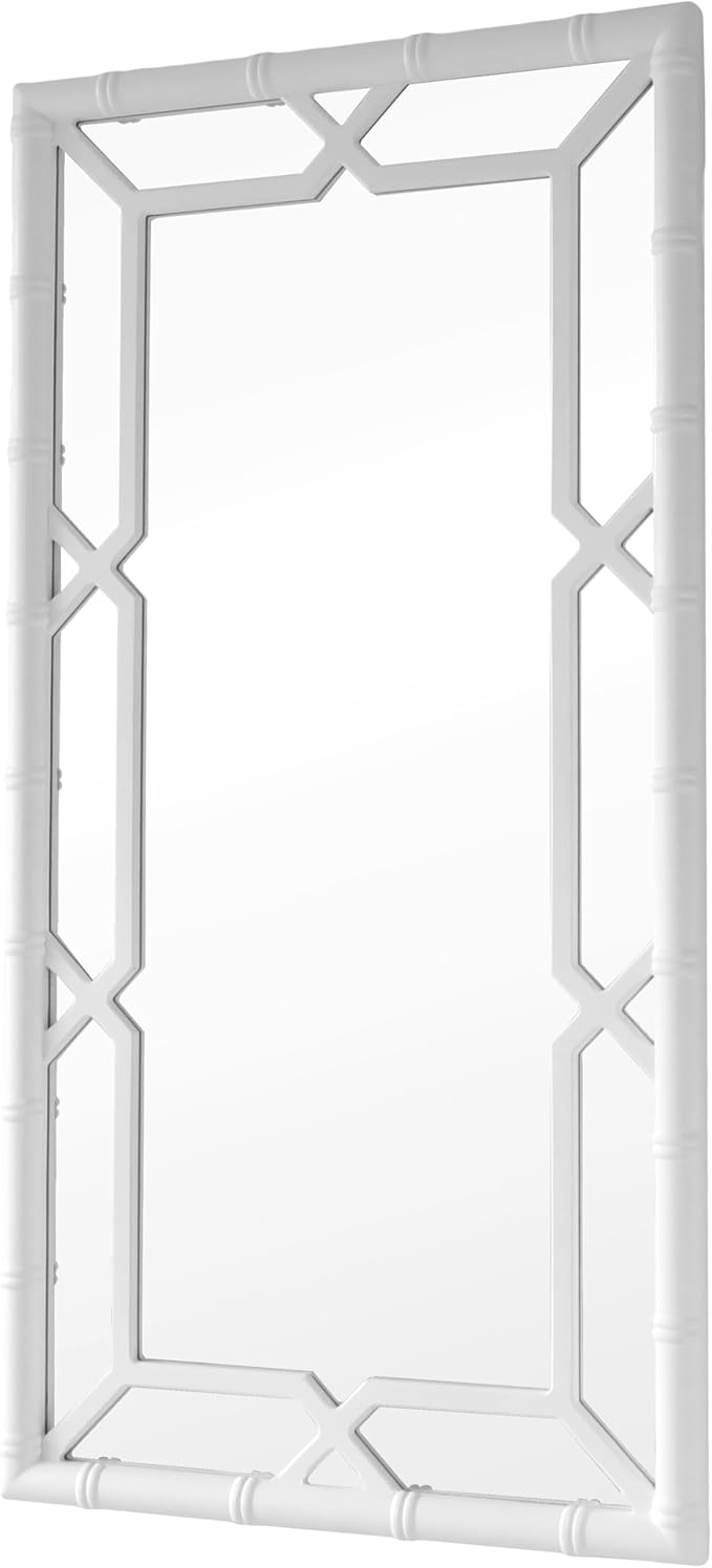 Mirror, Bamboo-Look Solid Wood Frame, Full Length