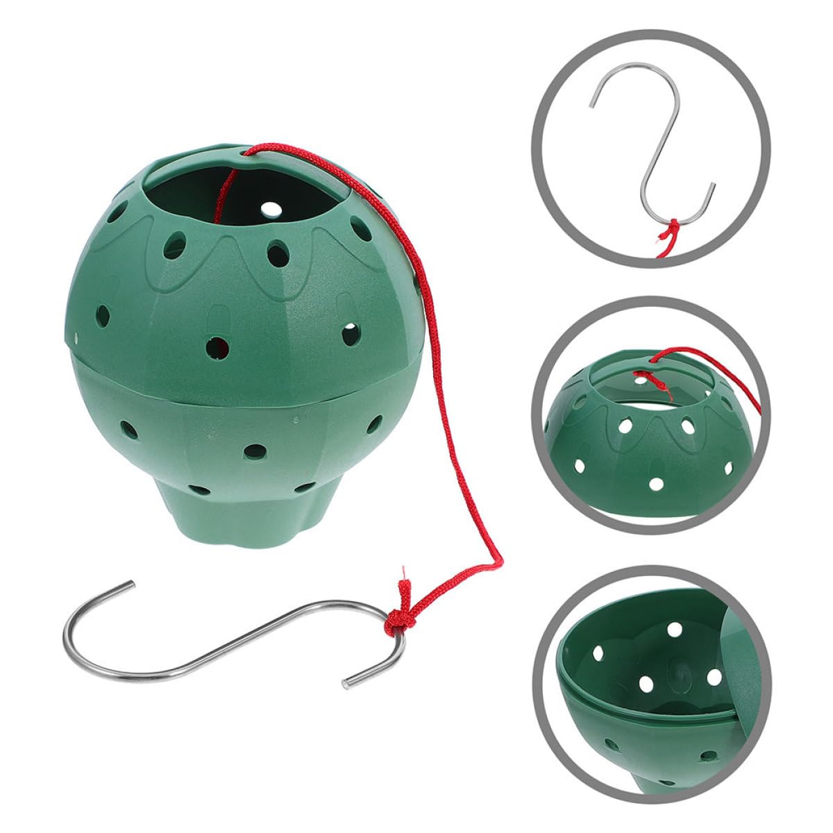 Sosoport 5pcs Multi-Hole Strawberry Planter Pots for Succulents and Orchids, Plastic Indoor Gardening Grow Pots with Side Openings for Seed Starting and Hanging Plants