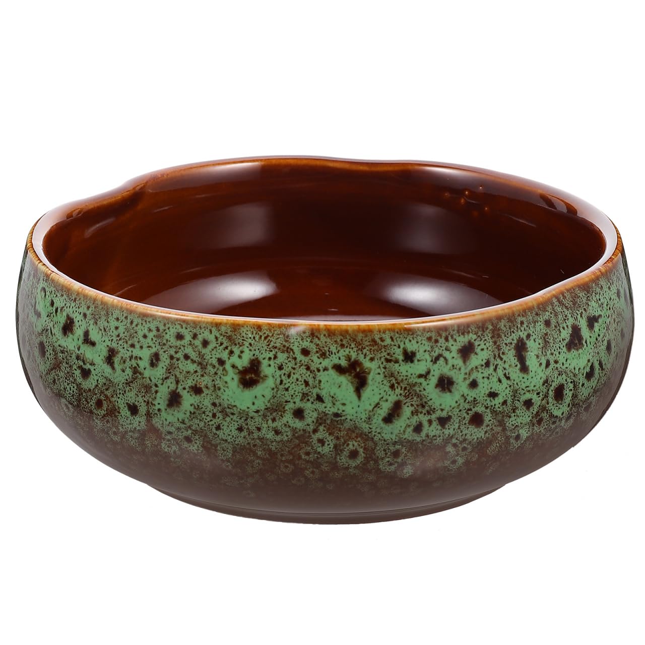 Yardwe Hydroponic Ceramic Flower Pot 6.3 Inch Non-Porous Planter for Succulent Water Lily Bonsai Decoration Home and Garden Plant Container