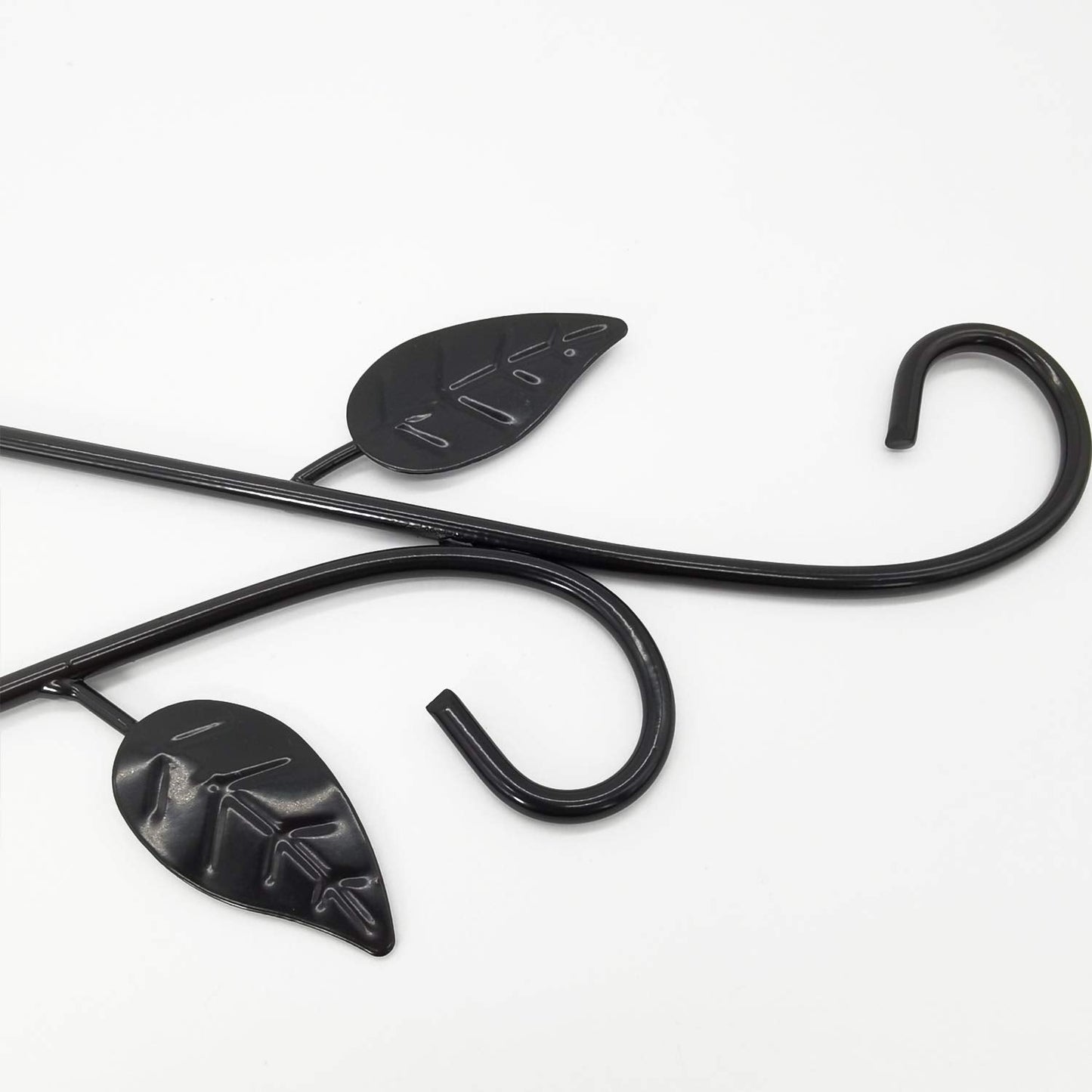 RONYOUNG 4PCS Hanging Plant Bracket 12in Metal Wrought Iron Planter Hooks Wall Mounted Decorative Hanger Hook for Hanging Indoor Outdoor Planter Flower Pot Bird Feeder Wind Chime Lanterns