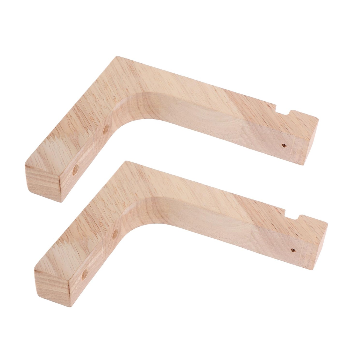 NIYANGLE 2pcs Heavy-Duty Wooden Plant Hanging Hooks Wall Mount Plant Hangers for Indoor Outdoor Pots Decorative Natural Wood Finish
