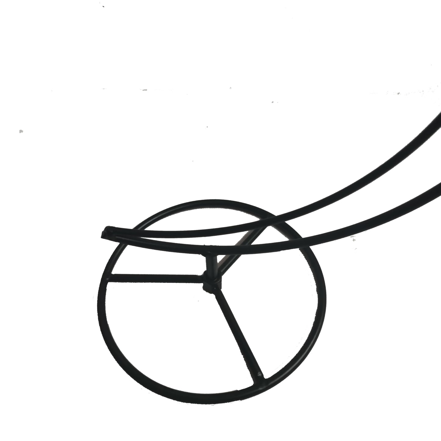 WOCTDTHW Ornament Display Stand Holder Iron Hanger for Chrismas Hanging Glass Globes (Moon Shape 2 Pcs)