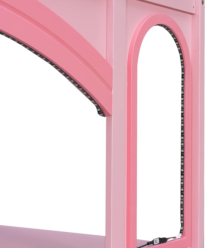 Princess-Themed Castle Loft Bed