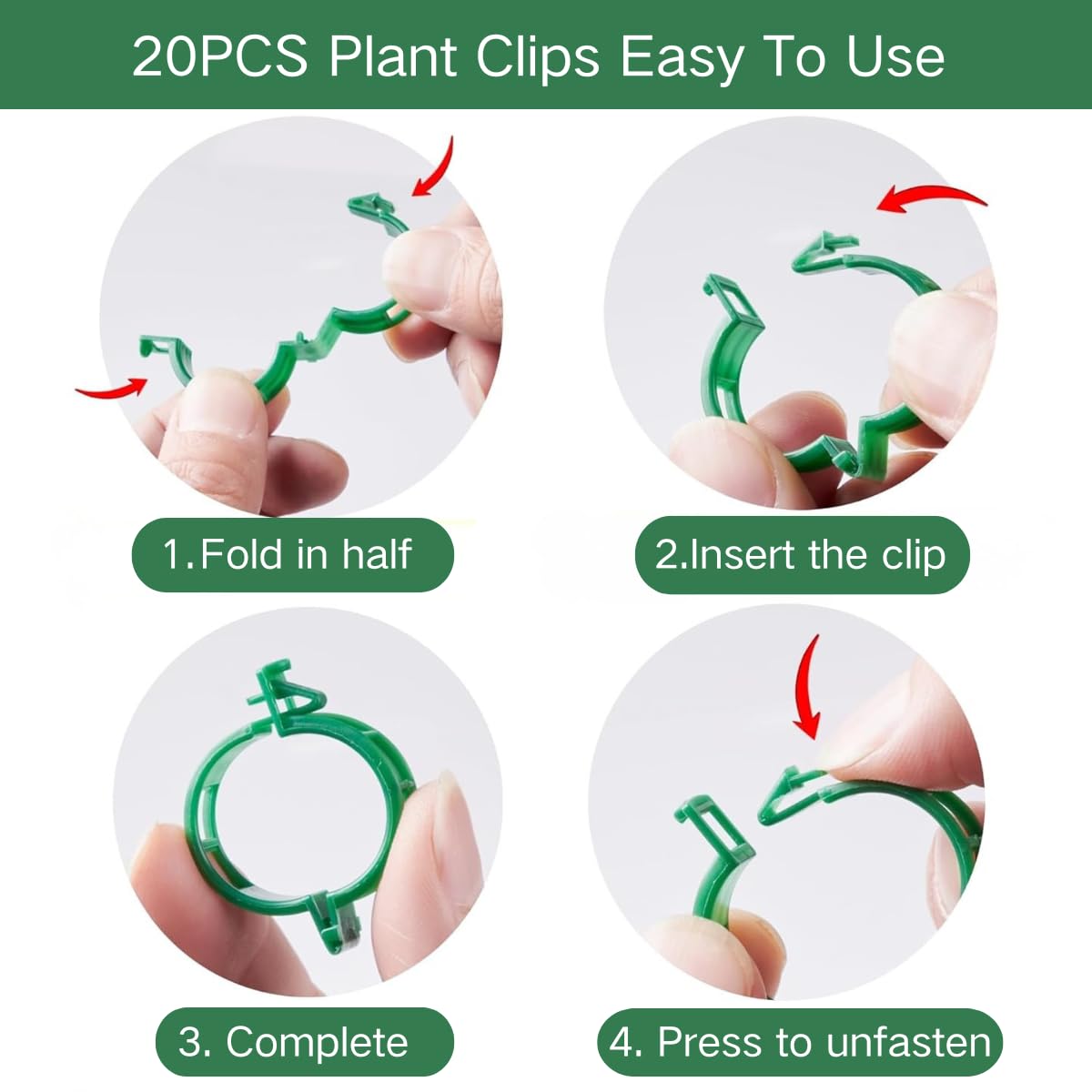 10 Pack Stackable Plant Support Stakes, Moss Pole Alternative for Monstera & Climbing Vines, Gardening Gifts for Women, Garden Essential Trellis Sticks for Indoor Outdoor Plant with 20Pcs Clips & Ties