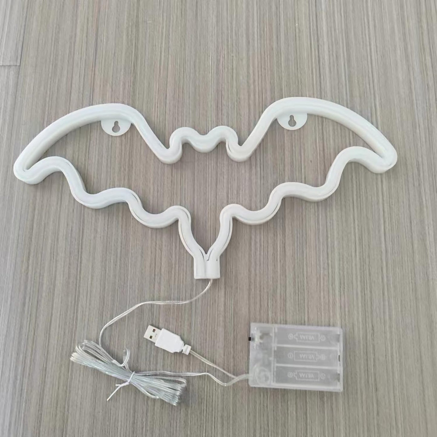 Bat Halloween Neon Signs for Bedroom Bedside Dorm Wall Decor,Neon Light up Halloween Decor LED Night Lights Table Ornaments for Christmas Party, Battery Powered Neon Bat Sign Kids Gifts(2Purple)