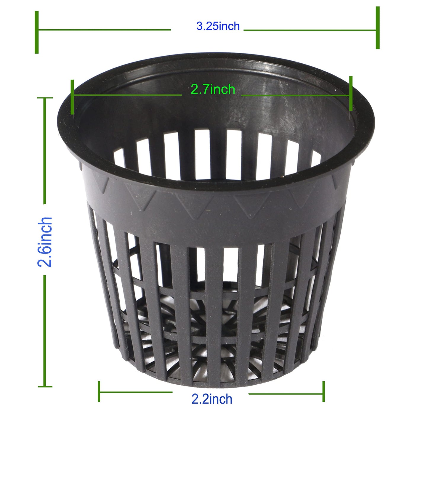 HORTIPOTS 3 inch Net Pot Mylar Reflective Block Covers for 3 inch Net Pot Top Lid (Pack of 100)