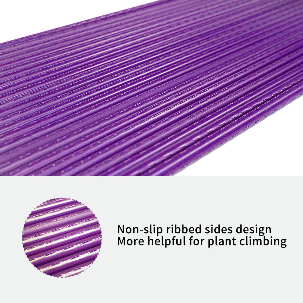 Growsun Large Tomato Cage 6 Pack Upto 73 inch Tall Tomato Trellis Garden Stakes Plant Support,Purple(5ft Stake add 18 inch Adjustable Stakes)