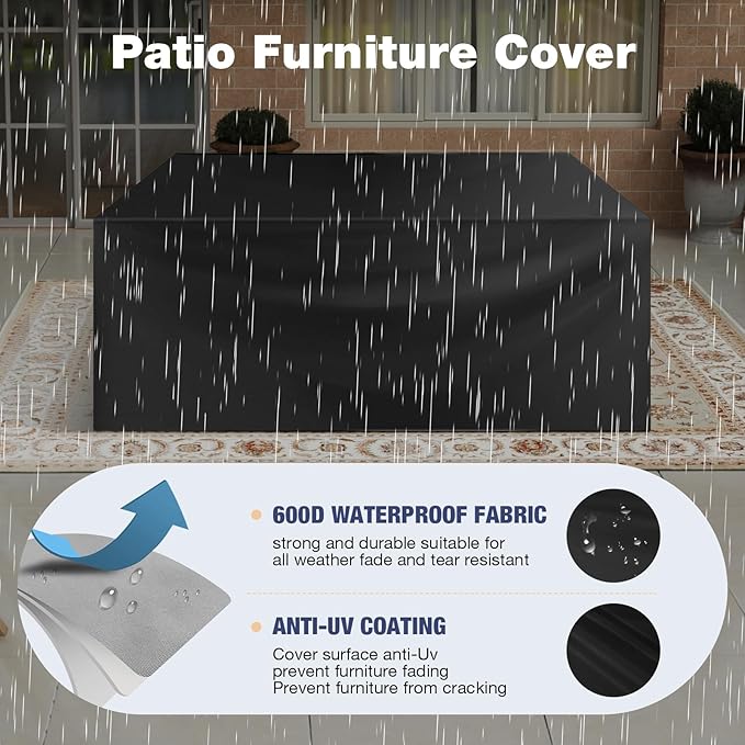 Aoxun Aluminum Patio Furniture Set