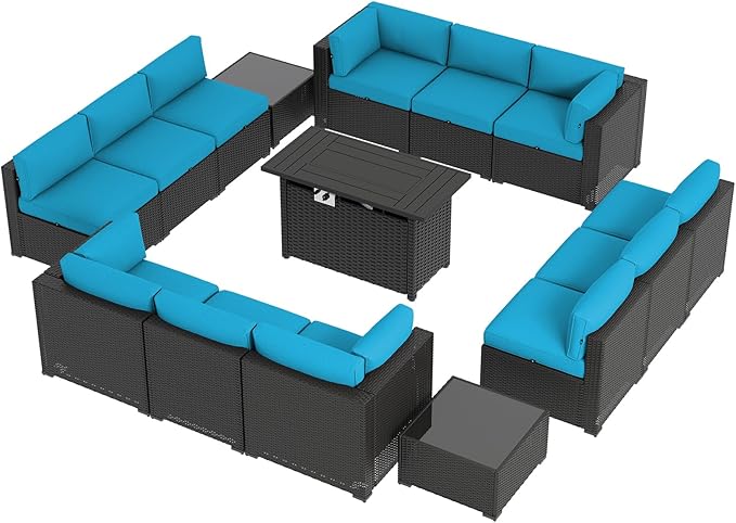 Aoxun 15 Piece Patio Furniture Set