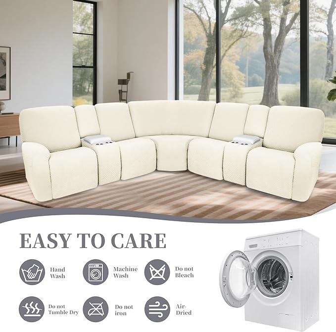 100% Waterproof Sectional Recliner Couch Covers