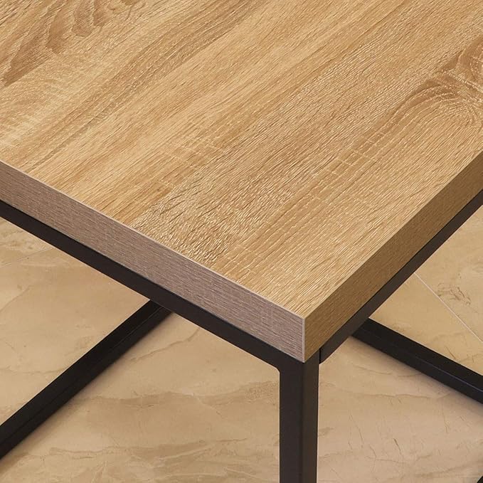 CENSI 18-Inch Natural Oak Accent End Table/Side Table