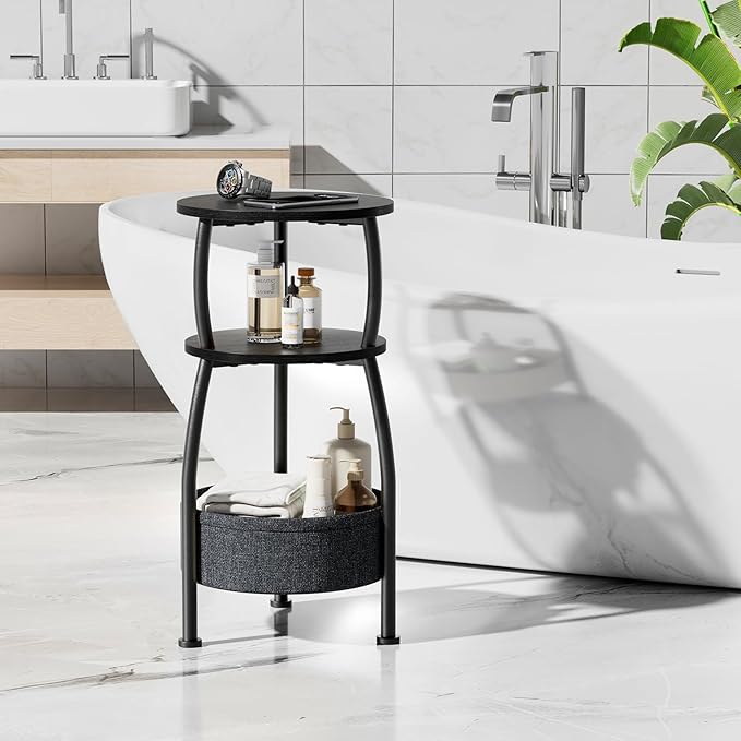 Small Round Side Table for Living Room