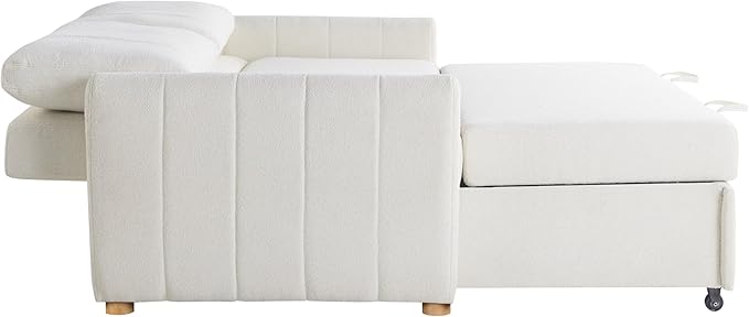 Serta Galway 66.5" Convertible Sleeper Loveseat, Full Size, Dreamcoil Comfort
