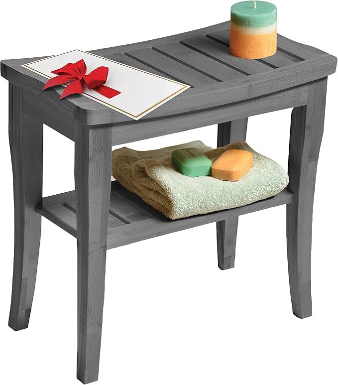 Grey Shower Bench